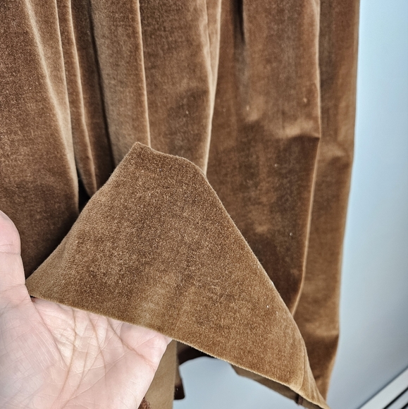 Vintage California tallgirls Velvet Brown A-line Skirt Sz Small - Picture 5 of 9